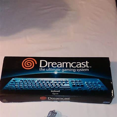 Dreamcast keyboard and mouse accessories built for PC-like console gaming.