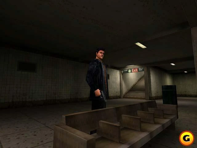 Max Payne character scenes showing noir action and cancelled Dreamcast atmosphere.
