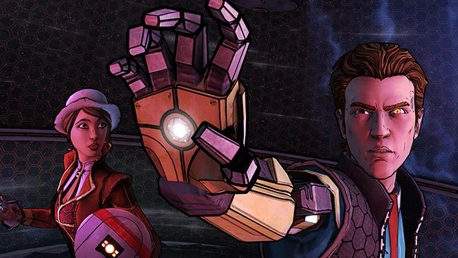 Rhys and Fiona navigating humorous chaos across the Borderlands universe.