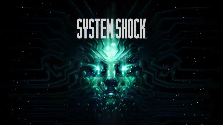 SHODAN key art glowing above the System Shock remake title.