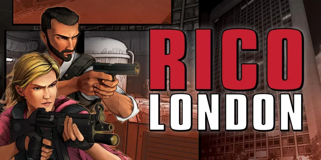 Cel-shaded police action inside a crime-filled London high-rise.