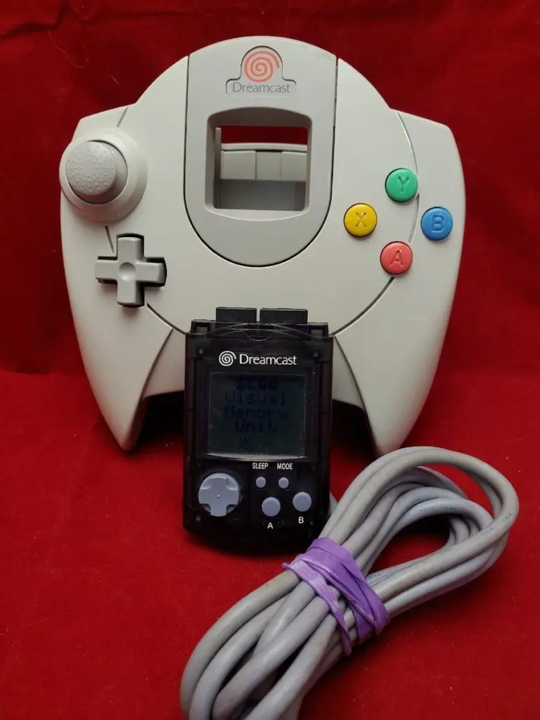 Dreamcast controller, prototype imagery and lost ports represent the console’s unfinished future.